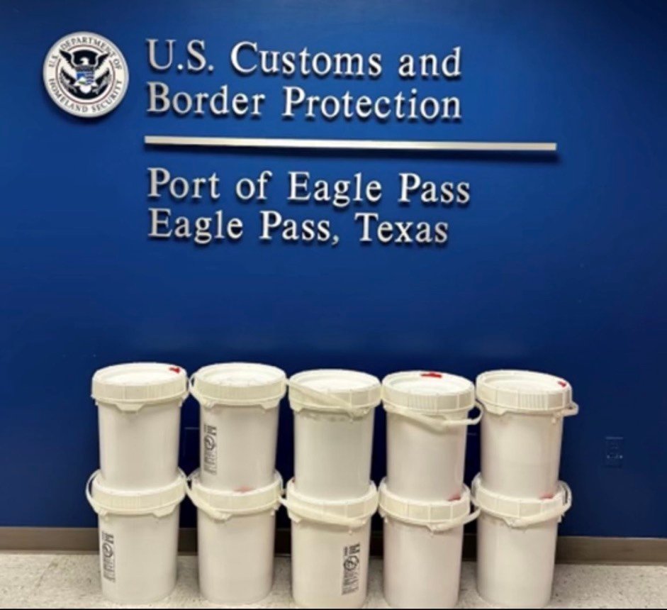 U.S. CUSTOMS AGENTS IN EAGLE PASS SEIZED $2.4 MILLION OF METHAMPHETAMINE