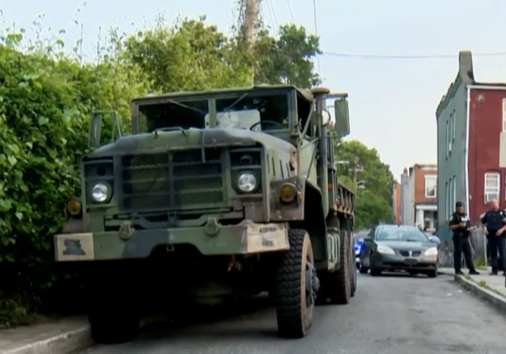 Maryland Man Released from Jail Steals Military Vehicle